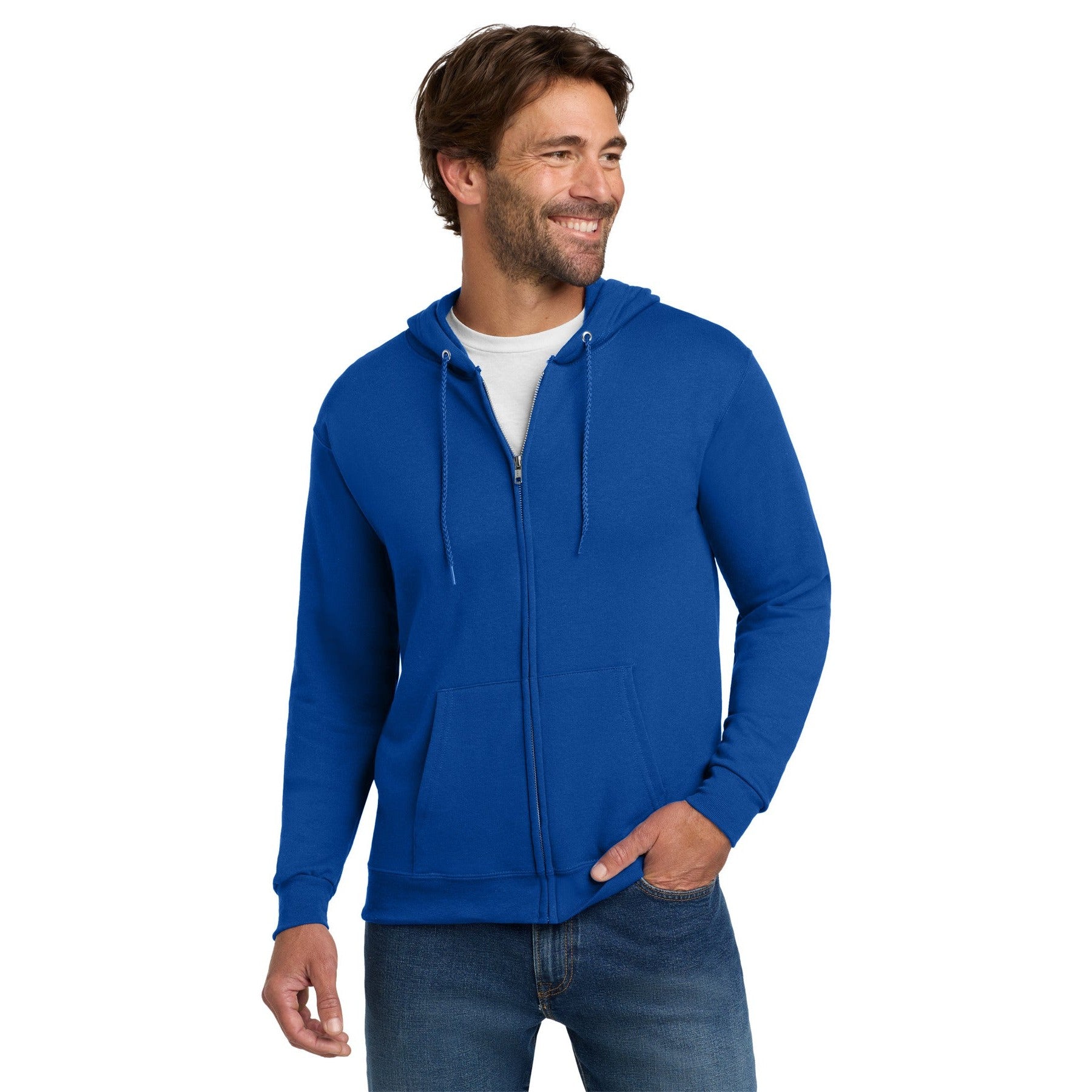 Hanes-Hanes® - EcoSmart® Full-Zip Hooded Sweatshirt. P180-MedTech-5